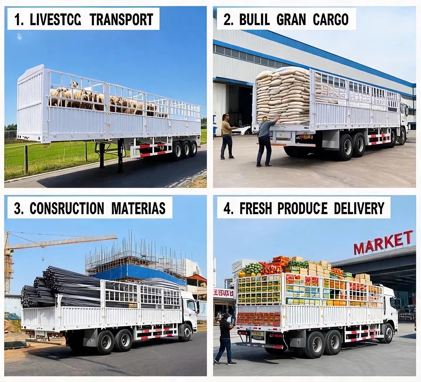 Application 12.5M Fence Semi Trailer