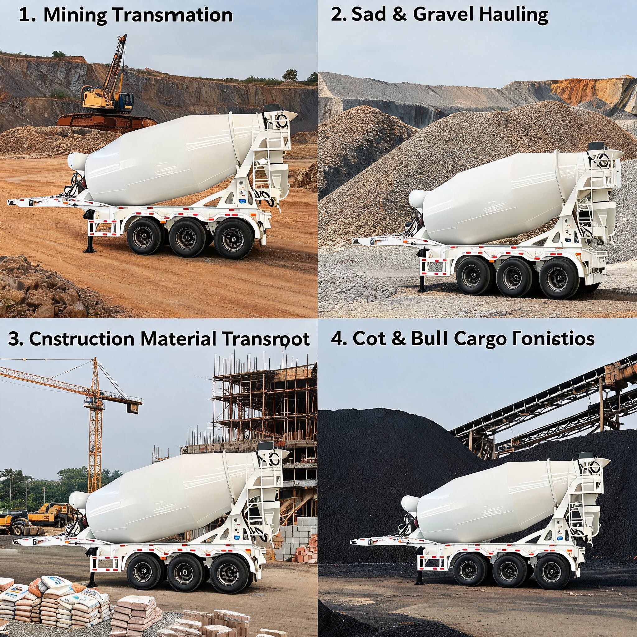 Concrete Mixer Trailer (2) Concrete Mixer Trailer (2)