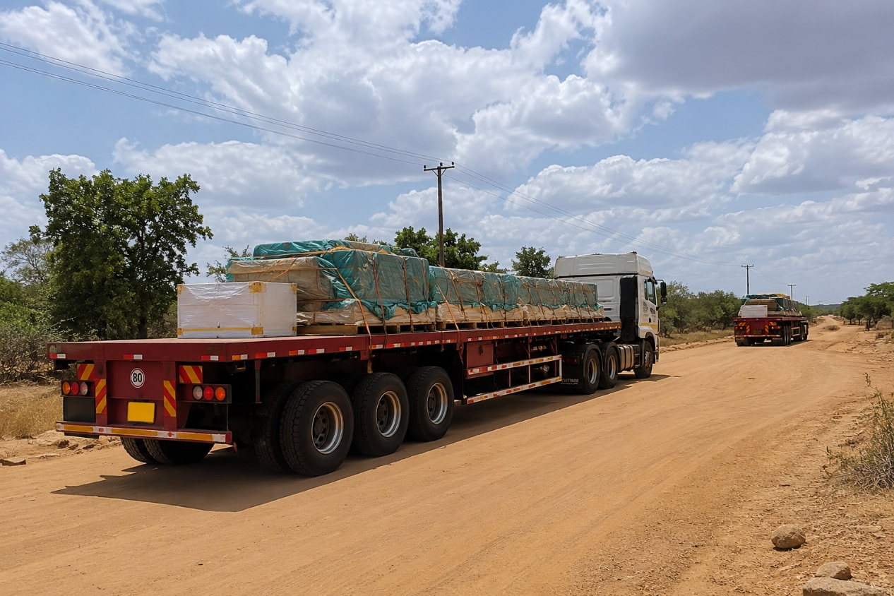 Trela Nusu-Bed Iliyobinafsishwa kwa Usafirishaji wa Barabara Mbovu Afrika Mashariki
