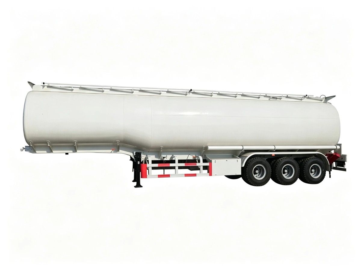 3-Axle 45000L Straight-Beam Integrated Fuel Tanker Trailer