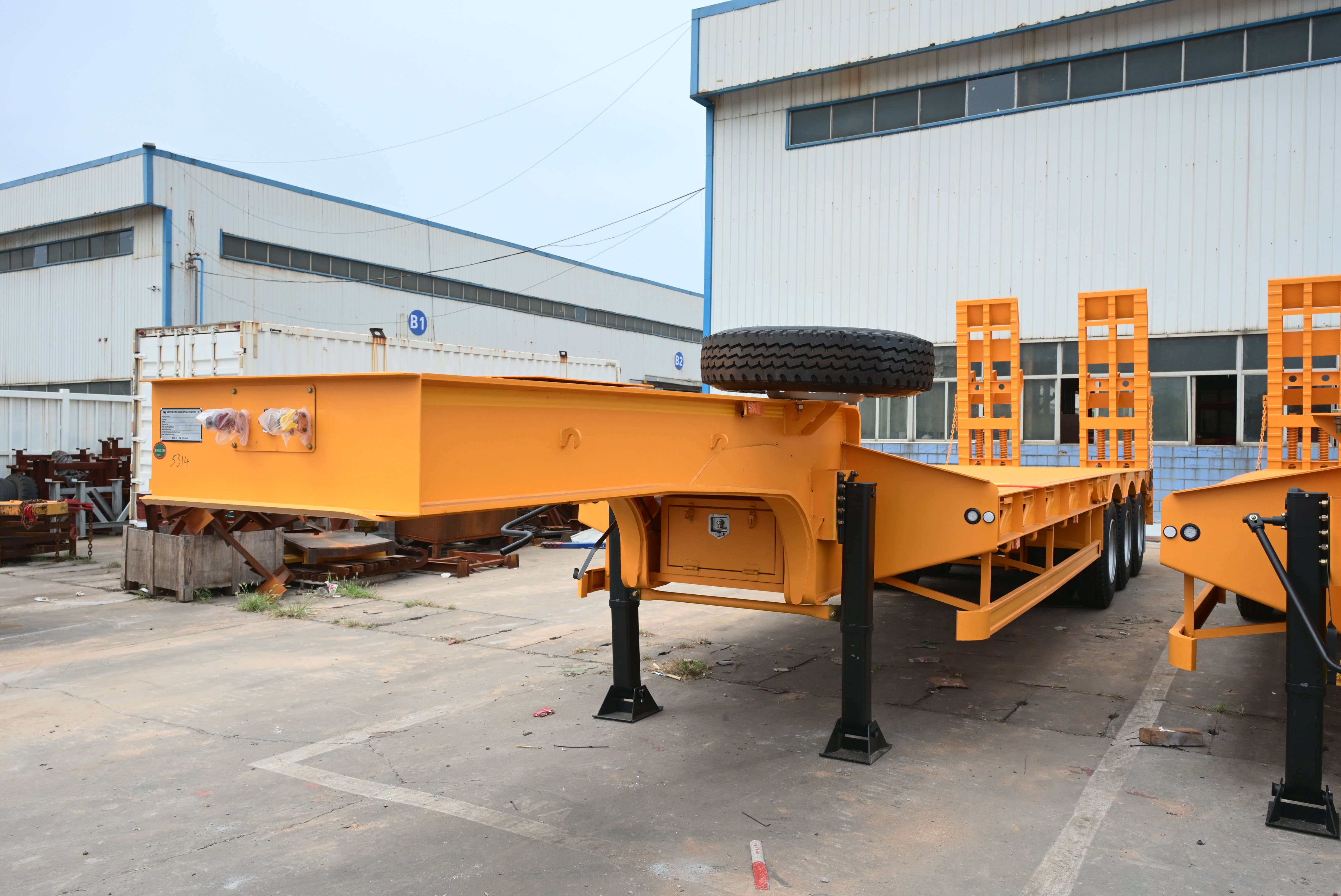 Trela la Lowbed lenye Axle 3