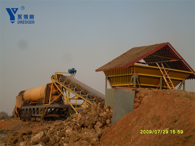 محطة غسيل الأحجار الكريمة 100tph