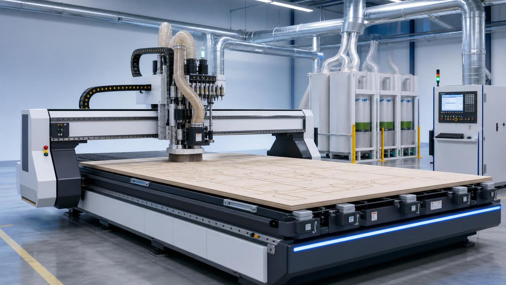 اختيار ماكينة راوتر CNC صناعية: ما الميزات الأكثر أهمية في إنتاج المصانع؟