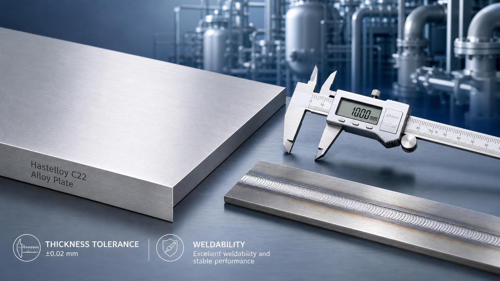 Hastelloy C22 Sheet Thickness Tolerance and Weldability Basics