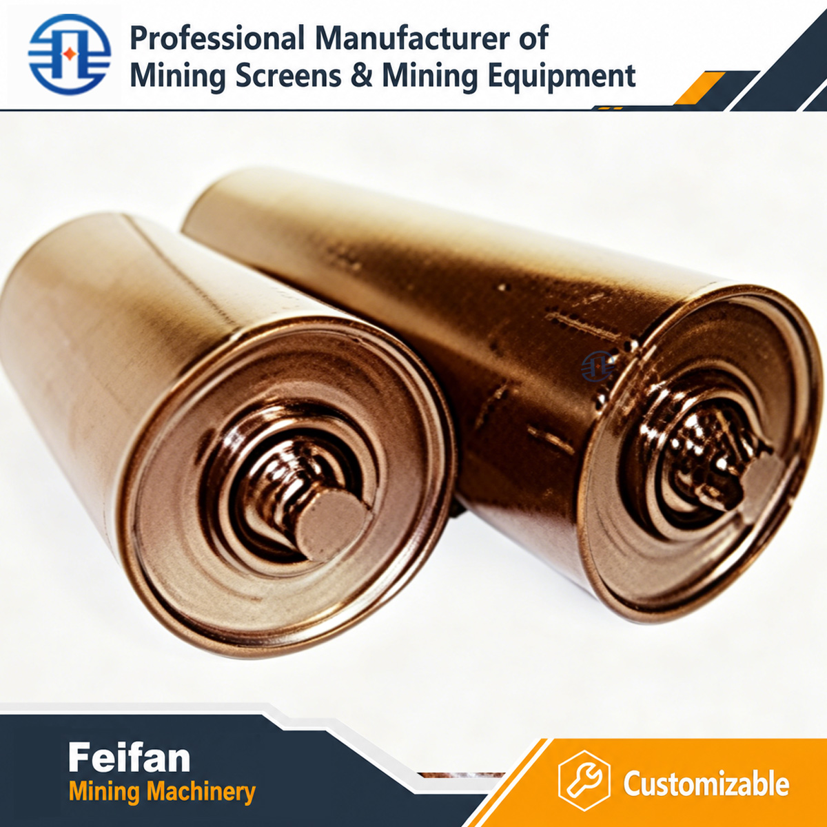 FEIFAN OEM قطع غيار الكسارة مجموعة الدوار العمود الرئيسي مبيت المحمل لآلة الكسارة الفكية والمخروطية والتصادمية