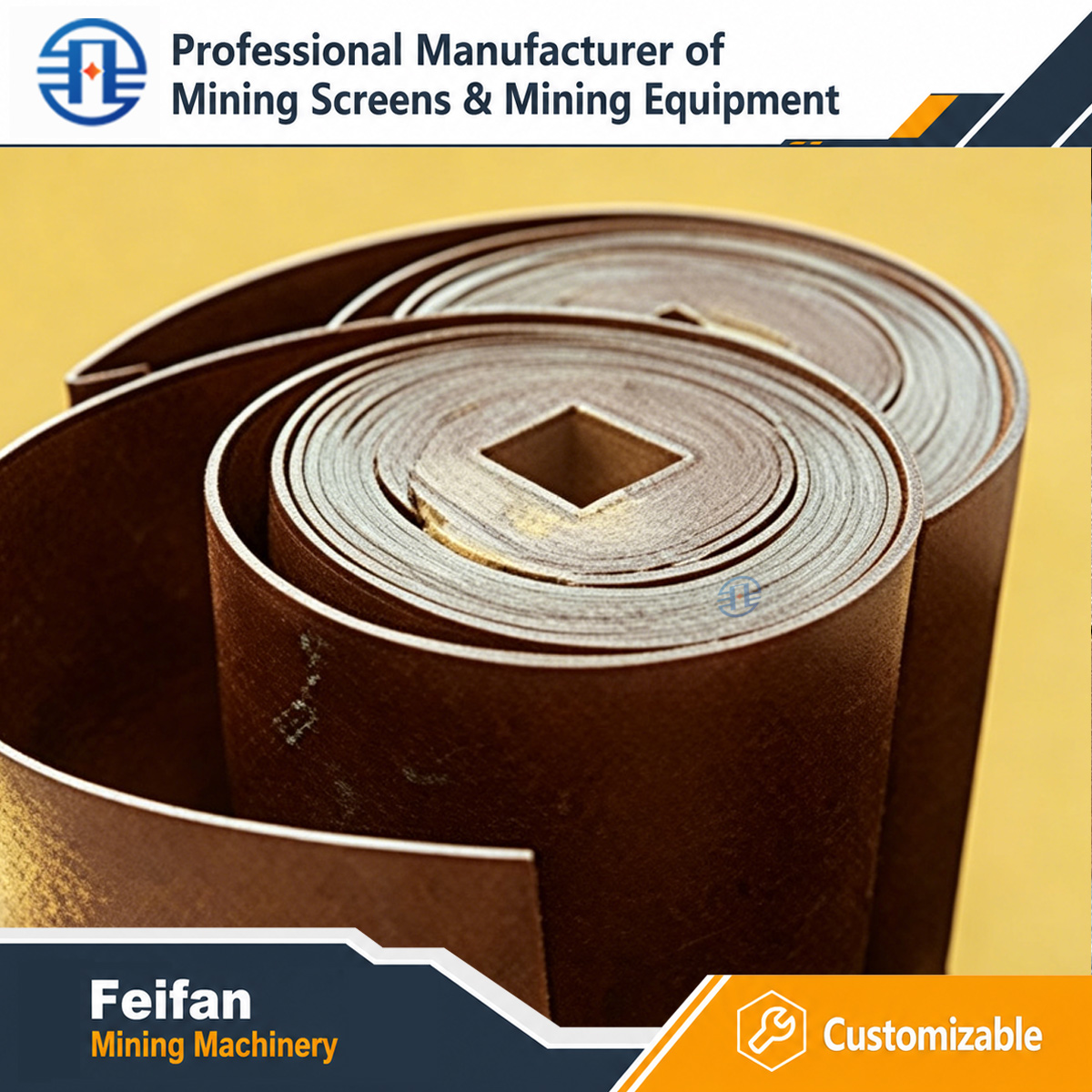 قطع غيار كسارات التعدين من FEIFAN OEM مجموعة كاملة من المكونات المقاومة للتآكل لخط إنتاج الركام