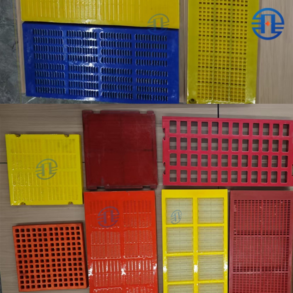 شبكة غربال تهتز من يوريثان FEIFAN OEM، لوح غربال Trommel من PU، لوح نزح المياه من الشبكة