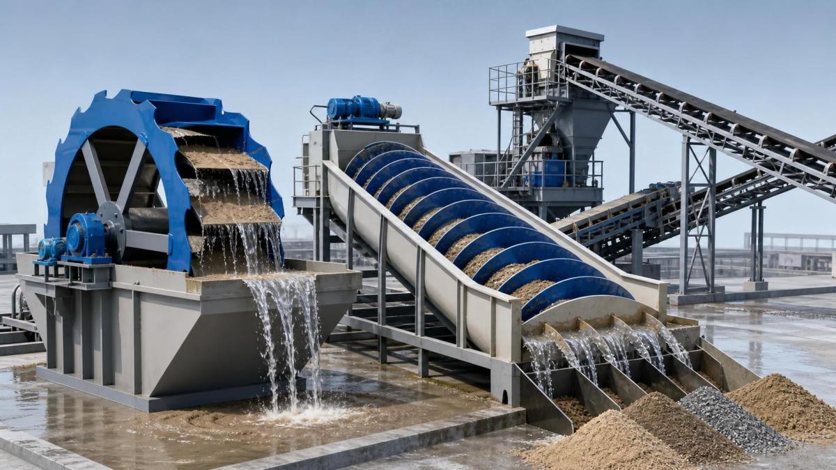 Wheel Type vs Spiral Sand Washer for Clay Sand: Water Use, Fines Loss, and Capacity