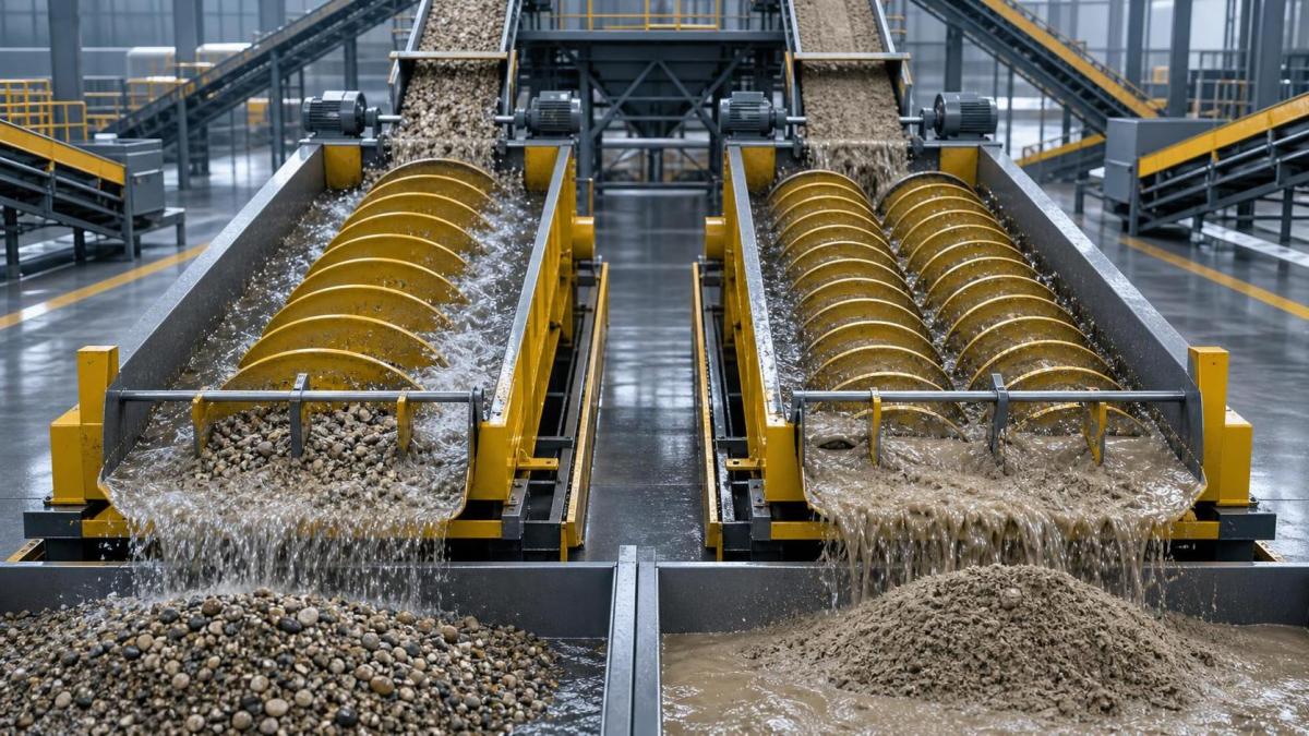 How Feed Size and Mud Content Affect Single and Double Spiral Sand Washers