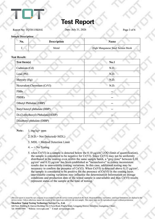 مختوم رسميًا TQT0115K01E 600115 فيفان ROHS Report(1)_03