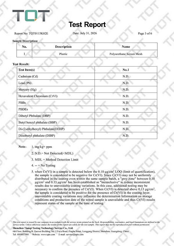 مختوم رسميًا TQT0115K02E 600115 فيفان ROHS Report(1)_03