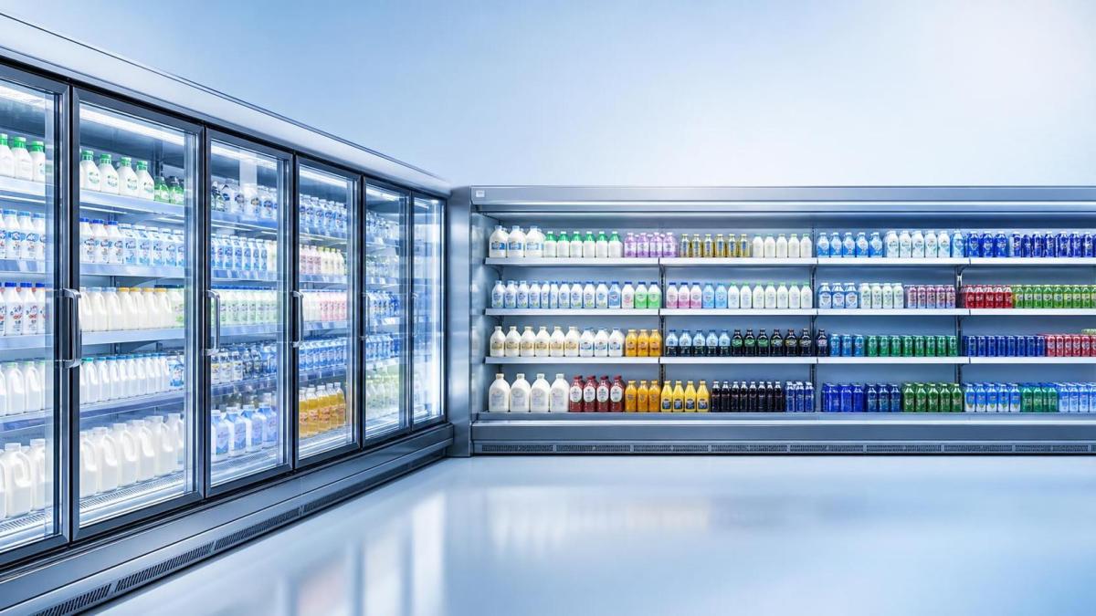 Which Display Cold Room Layout Works Best for Beverage and Dairy Sales? ما تصميم غرفة التبريد للعرض الأنسب لمبيعات المشروبات ومنتجات الألبان؟