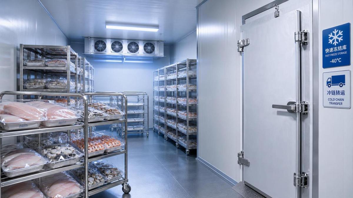 When a Quick-Freezing Cold Room Makes Sense for Seafood Processing متى تكون غرفة التجميد السريع مناسبة لتجهيز المأكولات البحرية