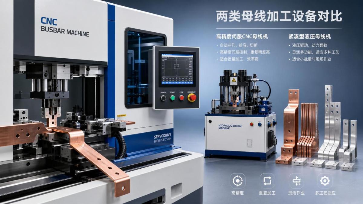 Servo CNC Busbar Machine vs Hydraulic Models: Key Differences That Matter Servo CNC Busbar Machine vs Hydraulic Models: Key Differences That Matter