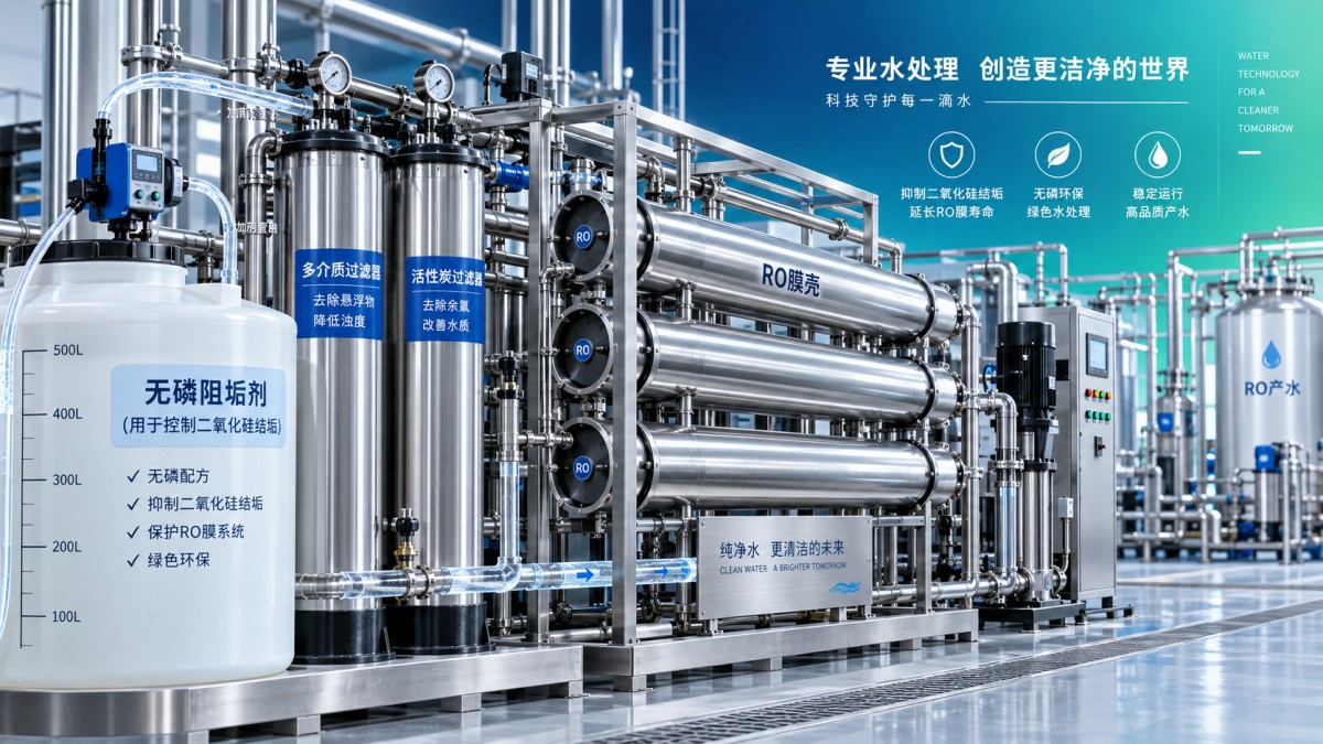 Can a phosphorus-free RO antiscalant control silica scaling? هل يمكن لمانع التكلس الخالي من الفوسفور لأنظمة RO التحكم في تكلس السيليكا؟