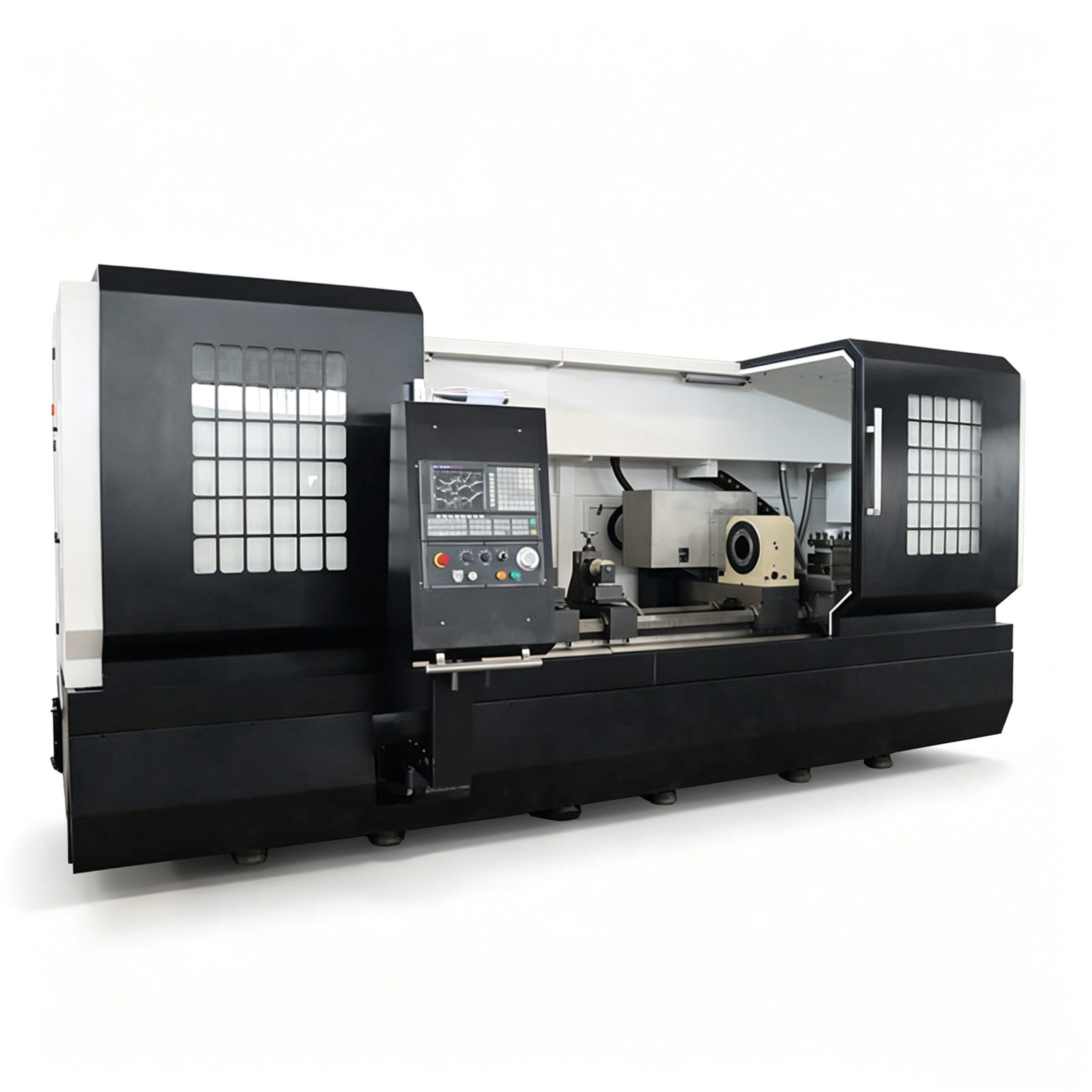 مخرطة سرير مسطح ثنائية الرأس STCK120-1500