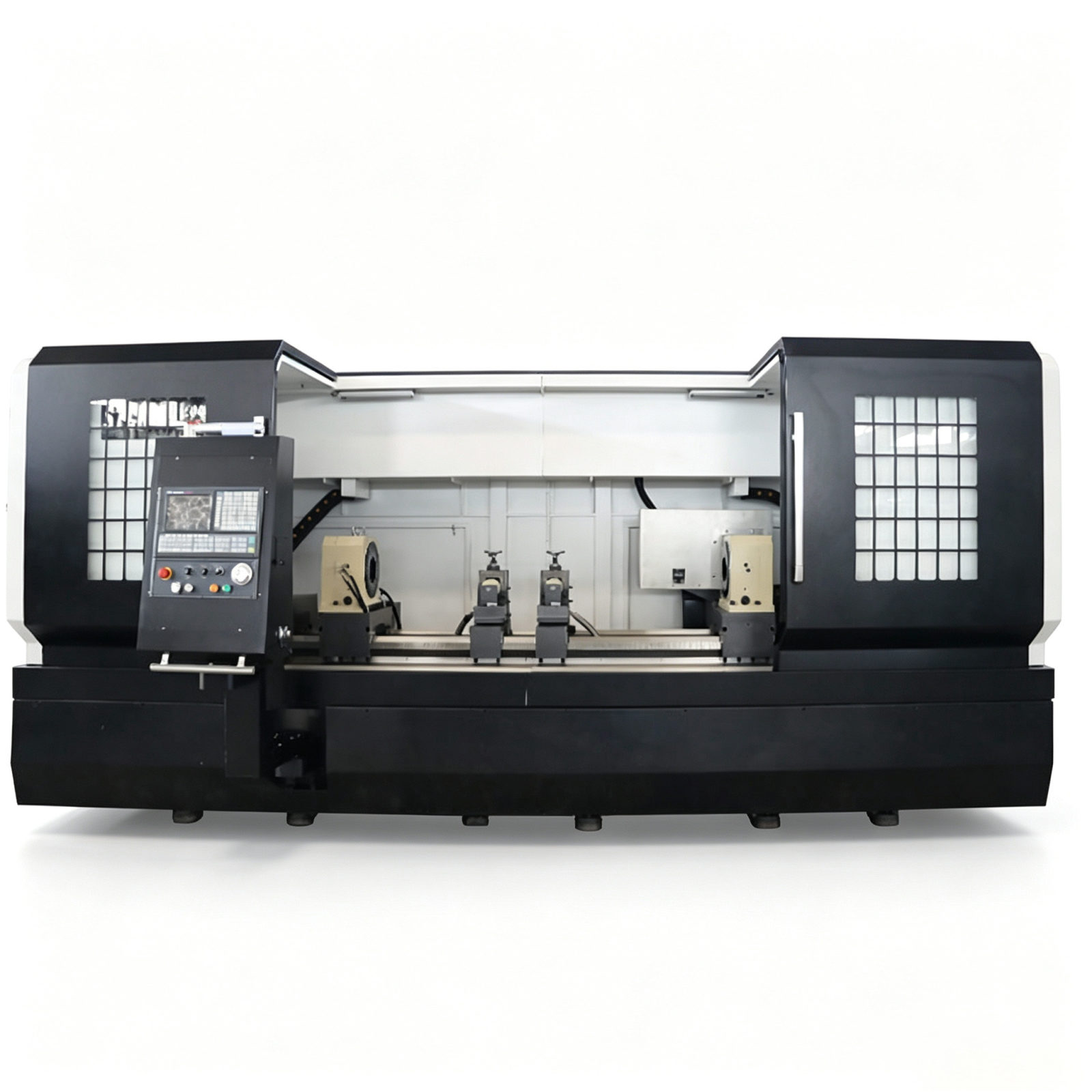 مخرطة سرير مسطح ثنائية الرأس STCK120-1500