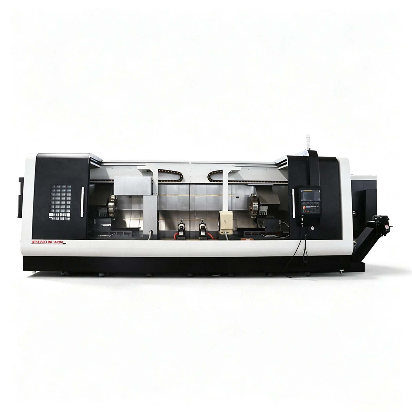 STCK180-2500 مخرطة سرير مسطح ذات رأسين