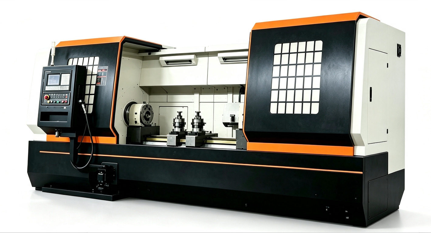 مخرطة CNC ذات سرير مسطح ورأسين SCT275/120/160/280