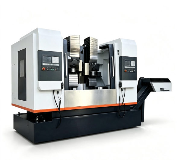 مخرطة عمودية CNC ذات برج ومغزلين مزدوجين SLCK600