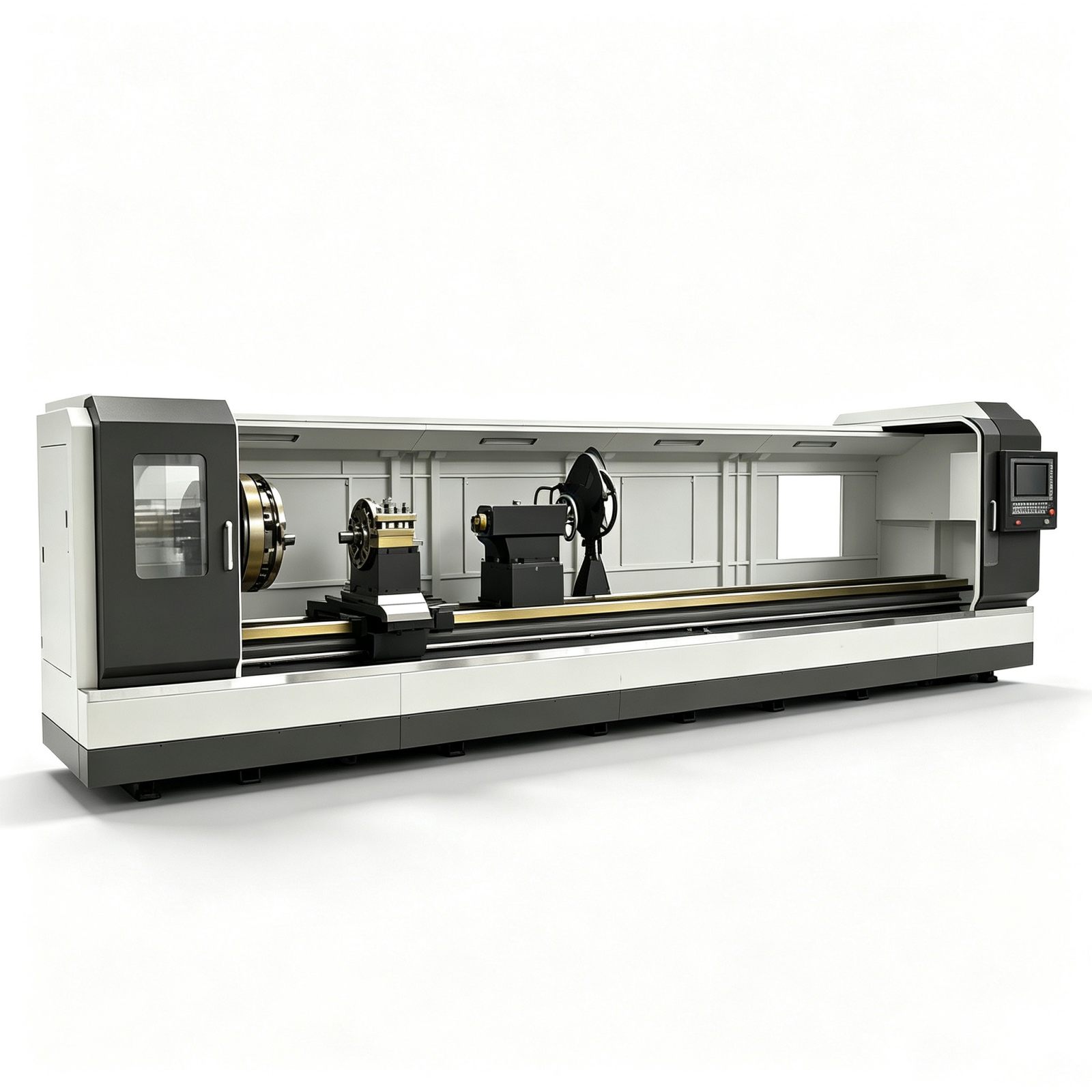 مخرطة CNC ذات سرير مسطح للخدمة الشاقة CK61500