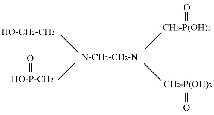 [N-(2-hydroxyethyl) ethlenediamine-1,1,2-tri (methylene phosphonic acid) (HEDTMP)]