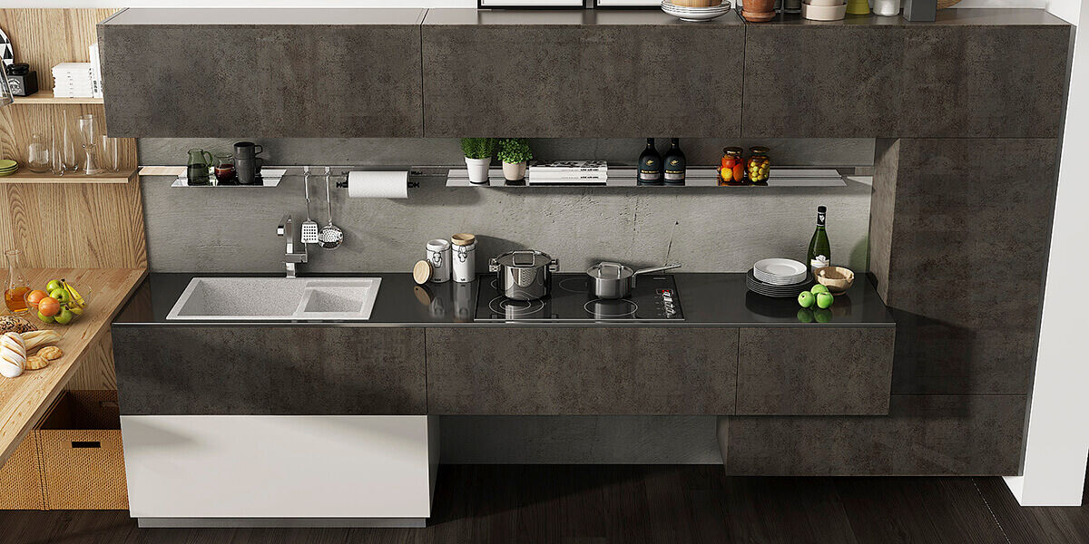 Contemporary Kitchen Cabinet DS21-CG03