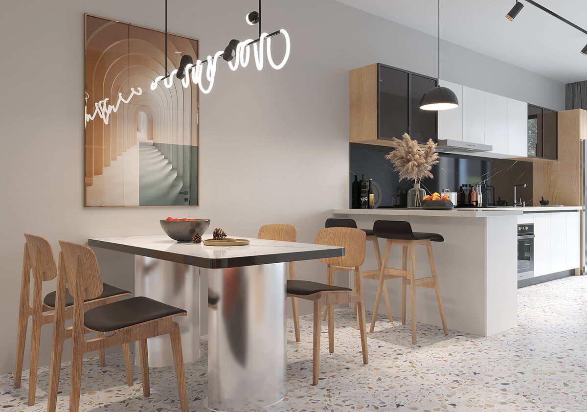 Simple Apartment Kitchen Cabinet DS21-CG05