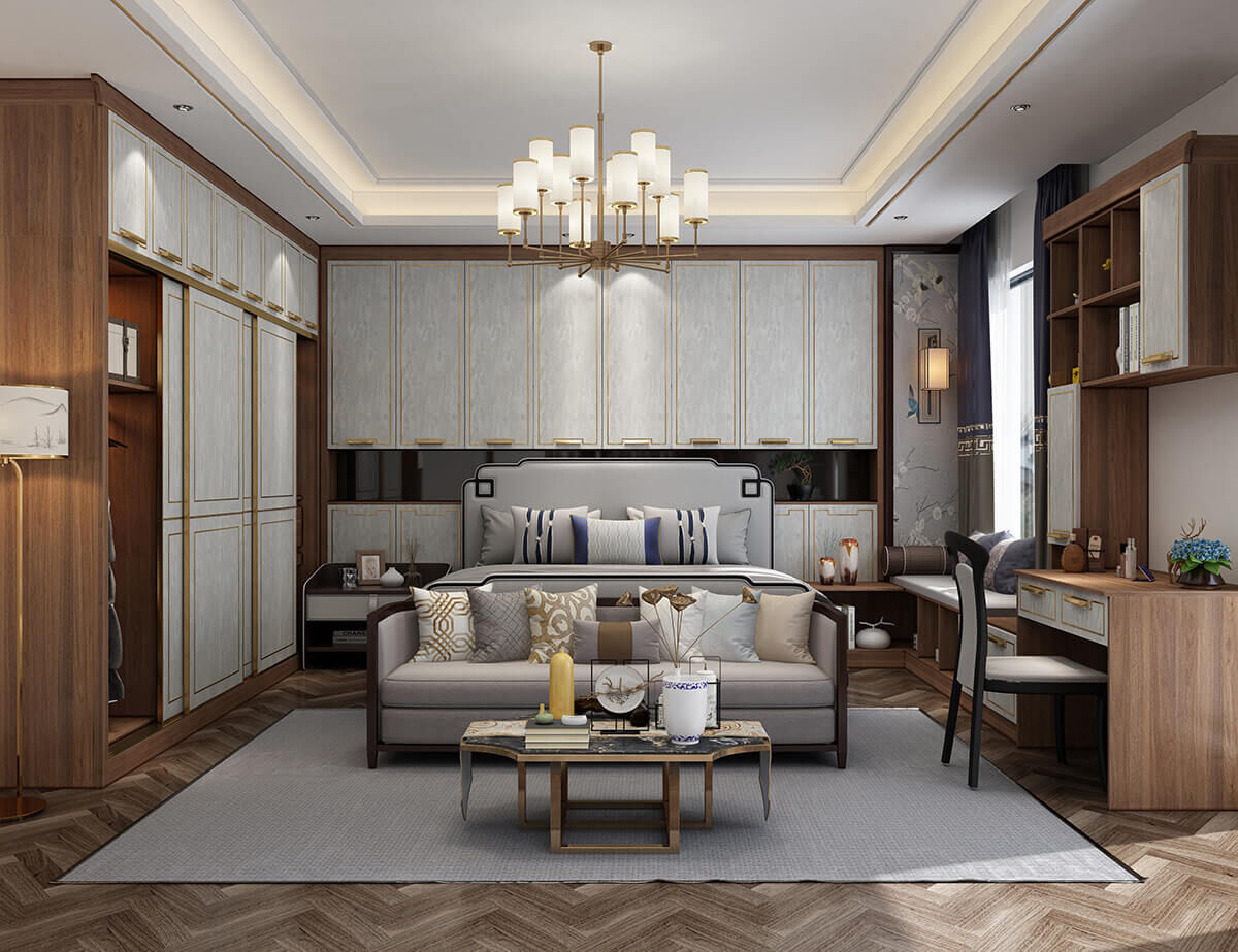 Classic High-end Villa Walk in Closet DS21-YG03