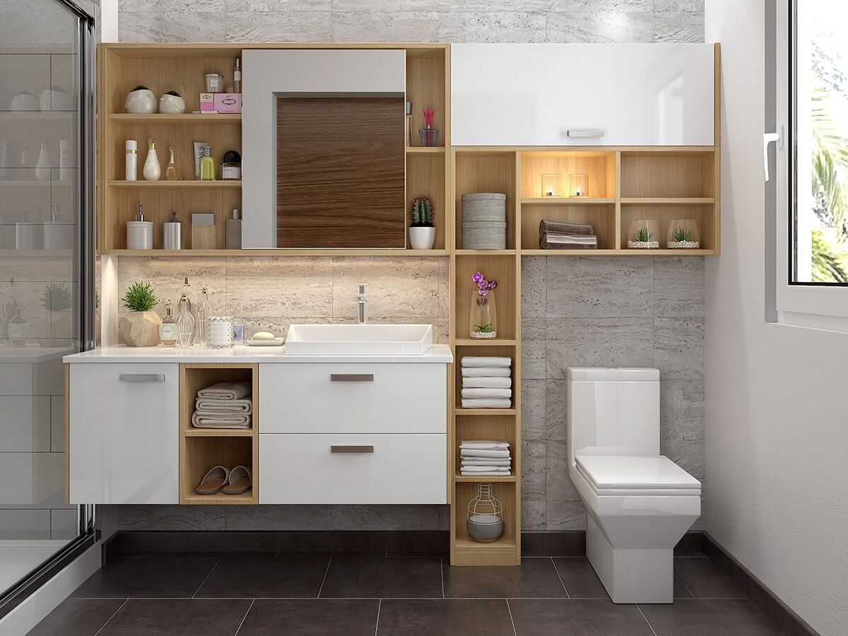 High Glossy Bathroom Cabinet DS21-WY01