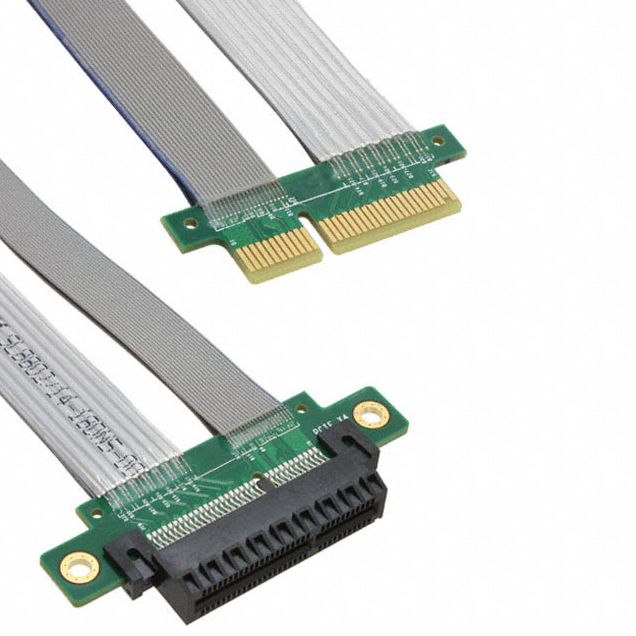 8KJ1-0727-0500 64 18 موضع PCIe x4 مقبس إلى بطاقة حافة 1.64 '(500.00 مم) أداء استقرار الحزام، تسليم سريع RCD