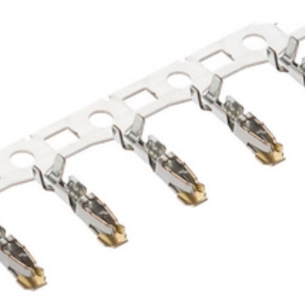 المخزون المتاح: طرف PH2.0mm سبيكة نحاسية مطلية بالذهب، متوافق مع قطر السلك 20#-22# Molex P/N 205342-5028 RCD