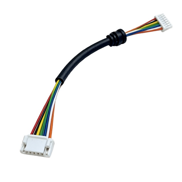 سلك مغلف متعدد النوى 2464 NH1.0 مع طرف إبزيم، سلك محمي مقاوم لدرجات الحرارة العالية، مناسب للصناعة الإلكترونية، مادة عالية الجودة لضفيرة الأسلاك، أداء مستقر RCD