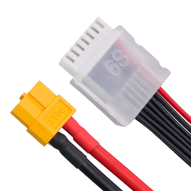 سلك بطارية ليثيوم لطائرة FPV، سلك طاقة XT60، سلك سيليكون 12AWG XT60، سلك شحن موازنة، ضفيرة أسلاك سيليكون حمراء وسوداء، تخصيص بكميات صغيرة، فريق محترف، RCD