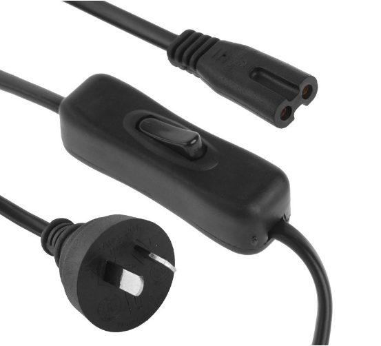 1.2 متر ذكر 2 دبوس التوصيل إلى أنثى الشكل 8 كابل IEC-C7 مع التبديل 1.2 متر ذكر 2 دبوس التوصيل إلى أنثى الشكل 8 كابل IEC-C7 مع التبديل