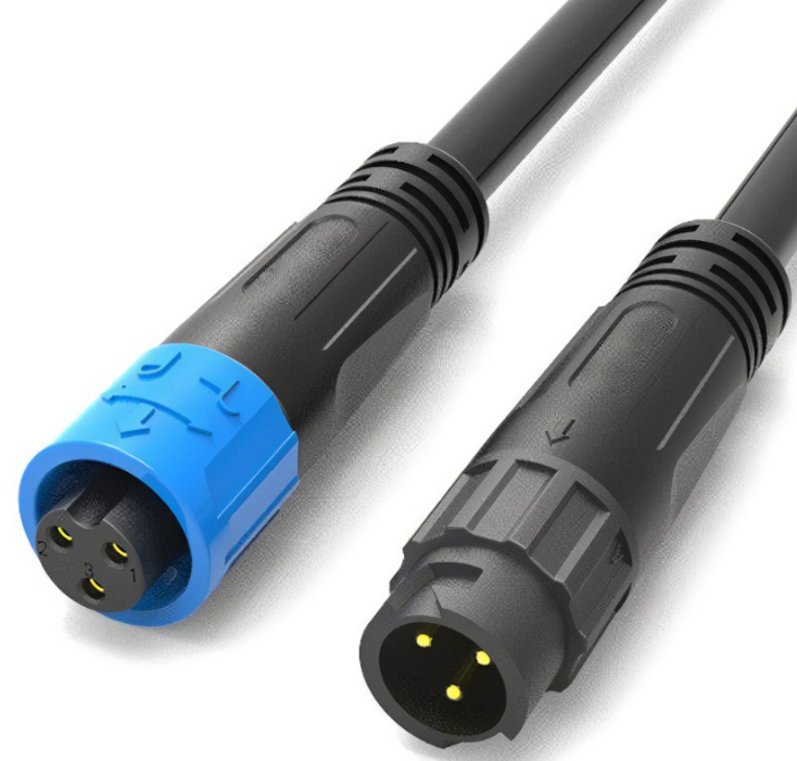 3 Pin Waterproof Cable Connector Male Female Watertight Cable Connector