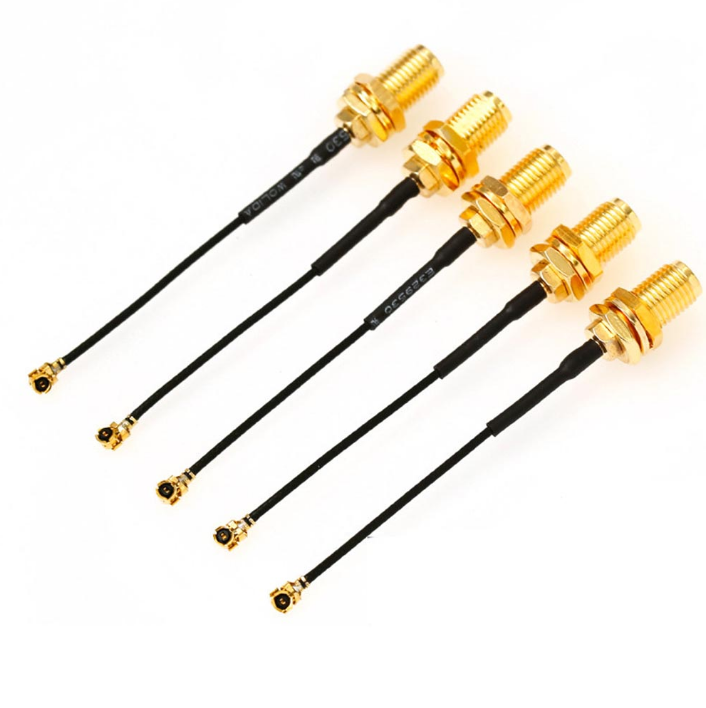 SMA ذكر أنثى إلى UFL / u. كابل محول اقناع الترددات اللاسلكية FL / IPX / IPEX RG178