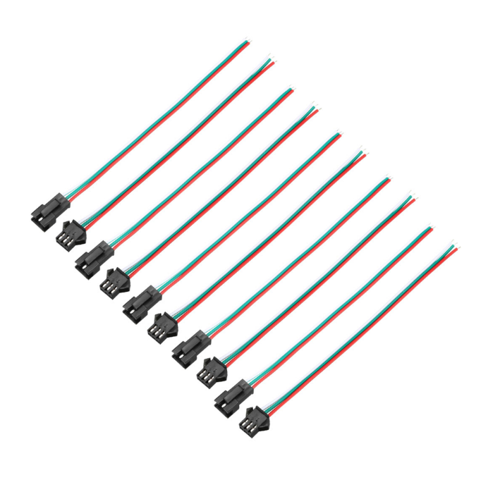 سلك 3 دبوس ذكر أنثى التوصيل لشريط ضوء LED 5050 3528 5630