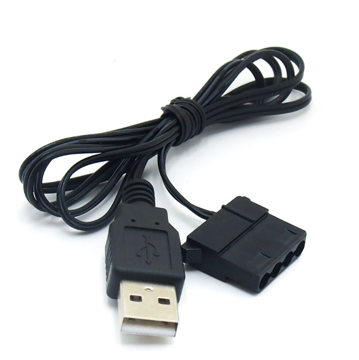USB إلى مجموعة كبل محول كابل مروحة الهيكل من نوع Molex PC ذات 4 سنون