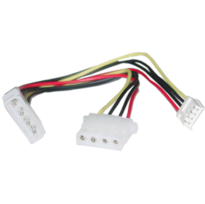 4 Pin Molex في Floppy و 4 Pin Molex Power Y Cable