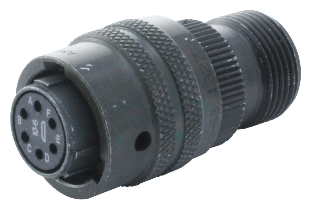 موصل دائري عالي الجودة ذو 6 جهات اتصال على التوالي موصل أمفينول