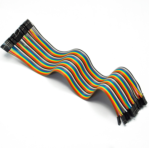 مجموعة كبلات JST المخصصة 2-pin f إلى f 30 cm تمديد قابس التوصيل DuPont