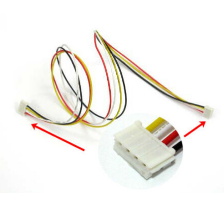 JST 2.5 4-pin 2.5mm تباعد أنثى إلى أنثى موصل سلك تمديد