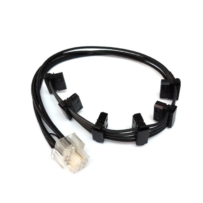 EVGA Premium Single Cover Modular Cable 6 x 4 Pin Molex تجميع كابل موليكس