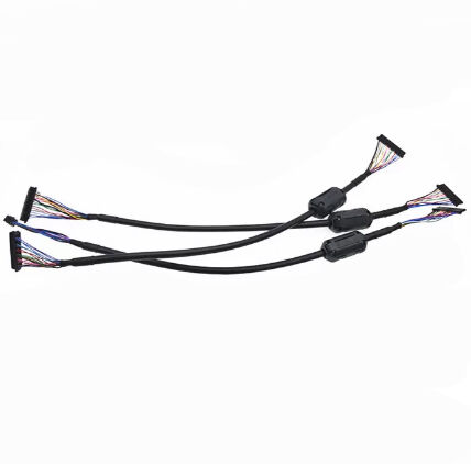 20 دبوسًا مخصصًا لتجميع كبلات LVDS سوداء لموصل 40 أوم من الفريت df13-df14 20 دبوسًا مخصصًا لتجميع كبلات LVDS سوداء لموصل 40 أوم من الفريت df13-df14