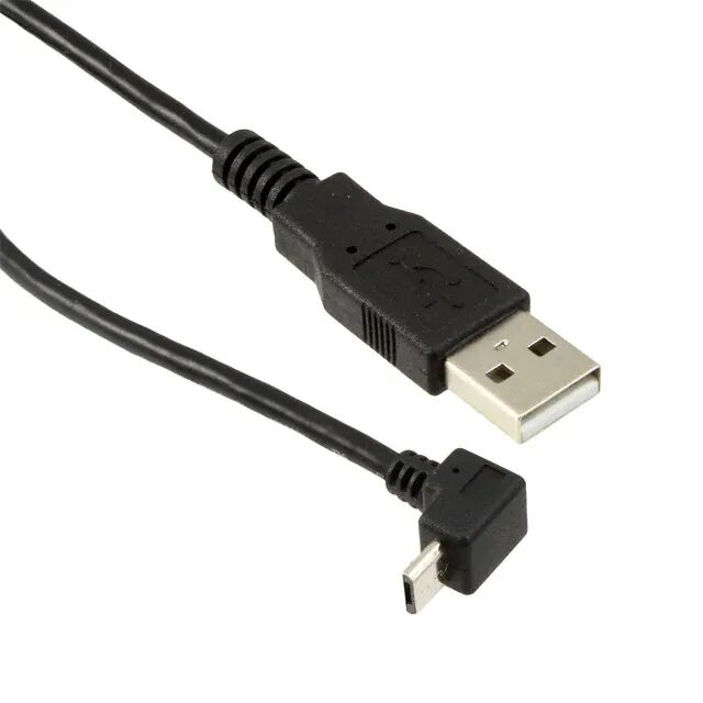 USB 2.0 كابل ذكر إلى ارتفاع بزاوية قائمة مصغره للذكور