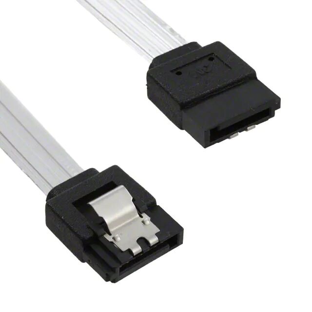 SATA 7pin ribbon twinax cable assembly right angle to right angle without latch SATA 7pin ribbon twinax cable assembly right angle to right angle without latch