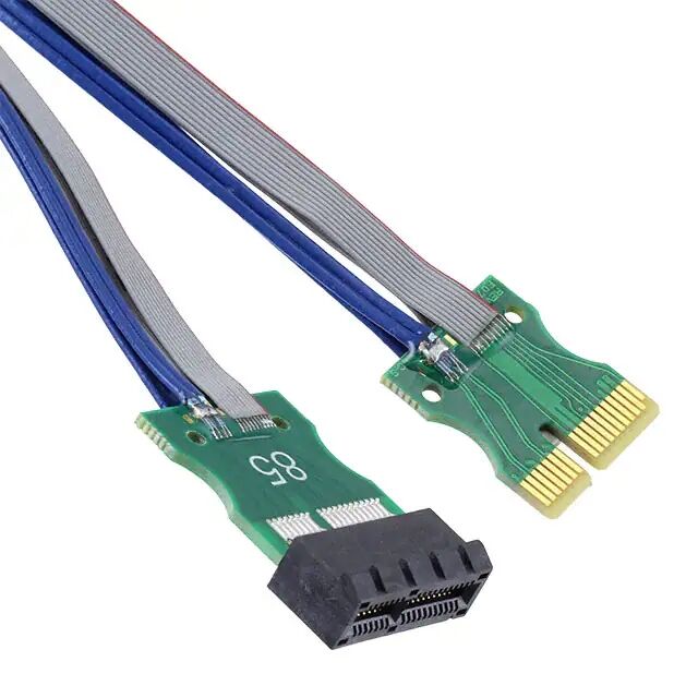 مقبس PCIe X1 ثنائي المحور 30 AWG إلى بطاقة الحافة لموسع الاسترجاع مقبس PCIe X1 ثنائي المحور 30 AWG إلى بطاقة الحافة لموسع الاسترجاع