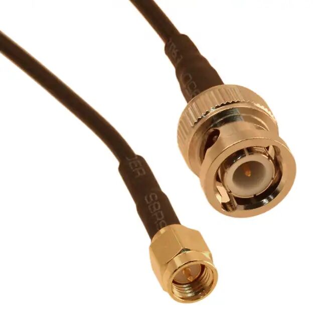 RG174 50 ohm RF coaxial cable assembly BNC to SMA 26 AWG bare copper covered steel