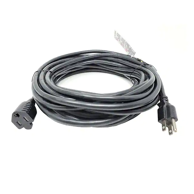 كابل تمديد طاقة خارجي شديد التحمل بطول 50 قدمًا من NEMA 5-15P إلى NEMA 5-15R 14AWG